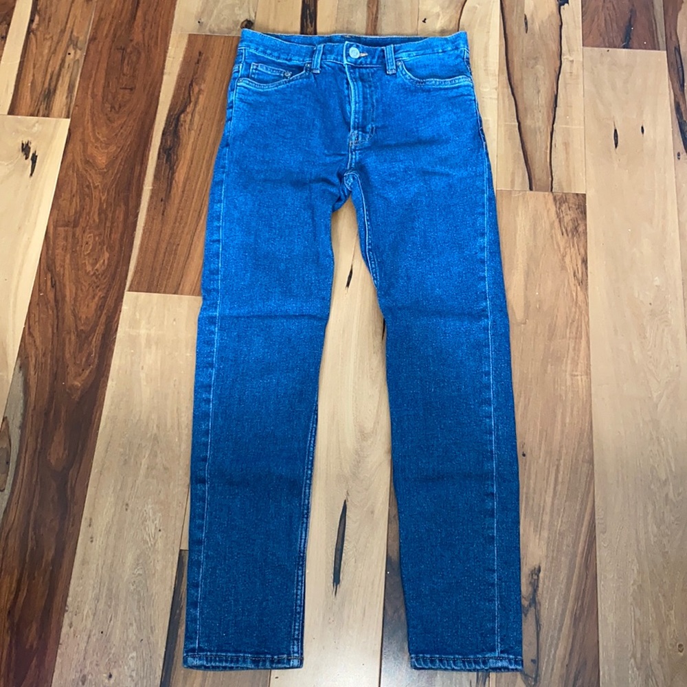 NWOT~MENS &DENIM BLUE JEANS~SLIM SIZE 28